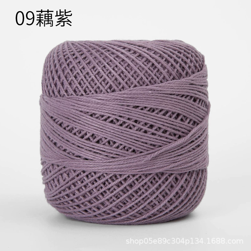 Шёлковая crochet нить шарики, 3 размера, разноцветная пряжа для вязания сумок и крючком