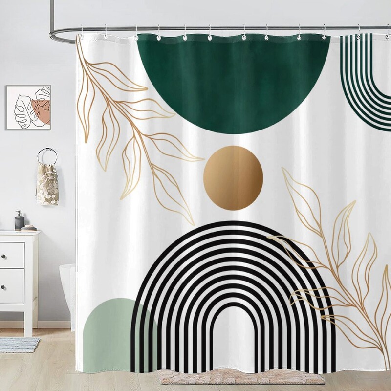Shein Cross-Border E-Commerce Medieval Bathroom Shower Curtain Abstract Bohemian Shower Curtain United States Europe North America