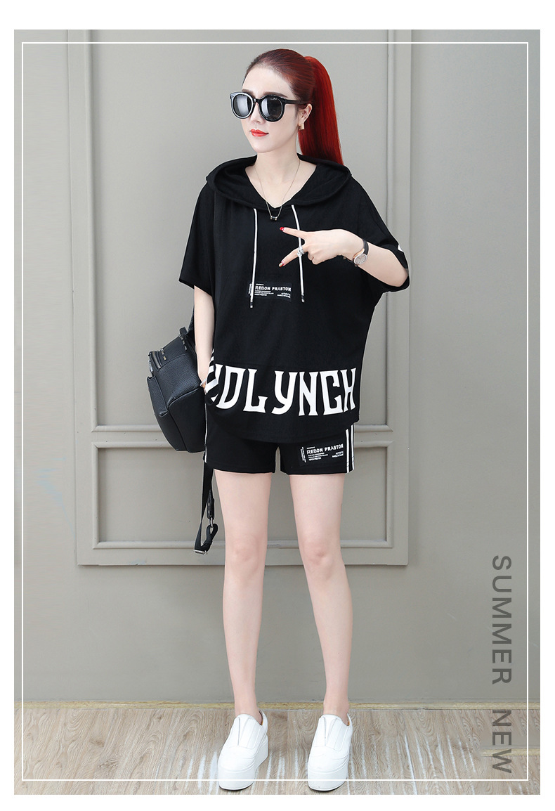 Casual Sportswear For Women, Outfit 2026 New Style, Fashionable And Trendy Summer Two-piece Shorts Set_ecoleips.com
