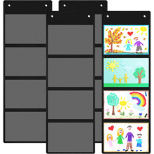 源头工厂多层牛津布卡片绘画图片办公室学校教室演挂墙文件整理器