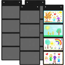 源头工厂多层牛津布卡片绘画图片办公室学校教室演挂墙文件整理器