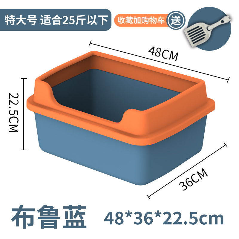 Caja de arena para gatos a prueba de salpicaduras semi-cerrado inodoro para gatos extra grande caja de arena para gatos desodorante caja de arena para gatos suministros para gatos