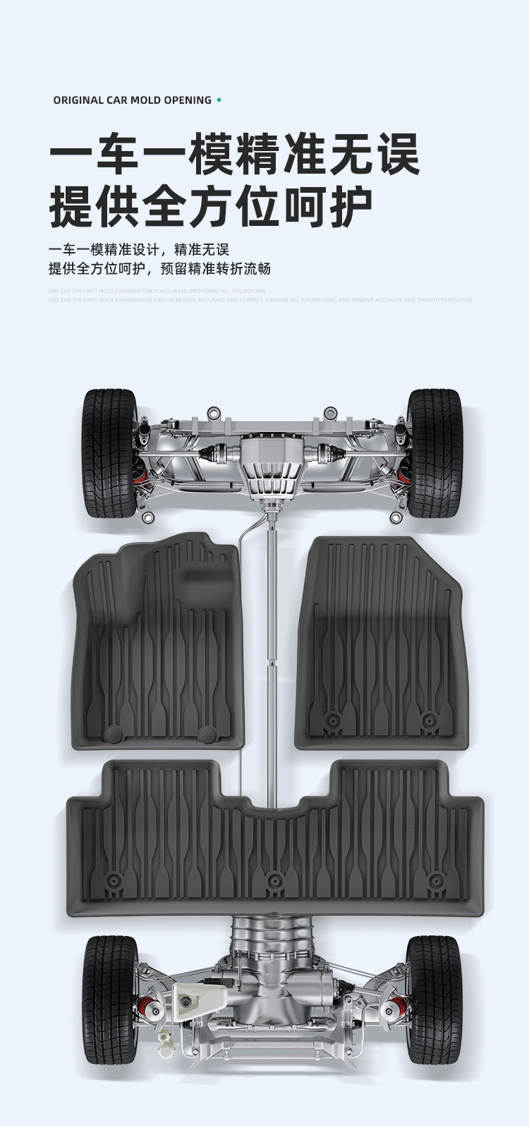 Suitable for 24-26 Models of Byd Yuan Up/Atto2 Car Floor Mats, Tpe Seat Back Cushions, and Trunk Mats