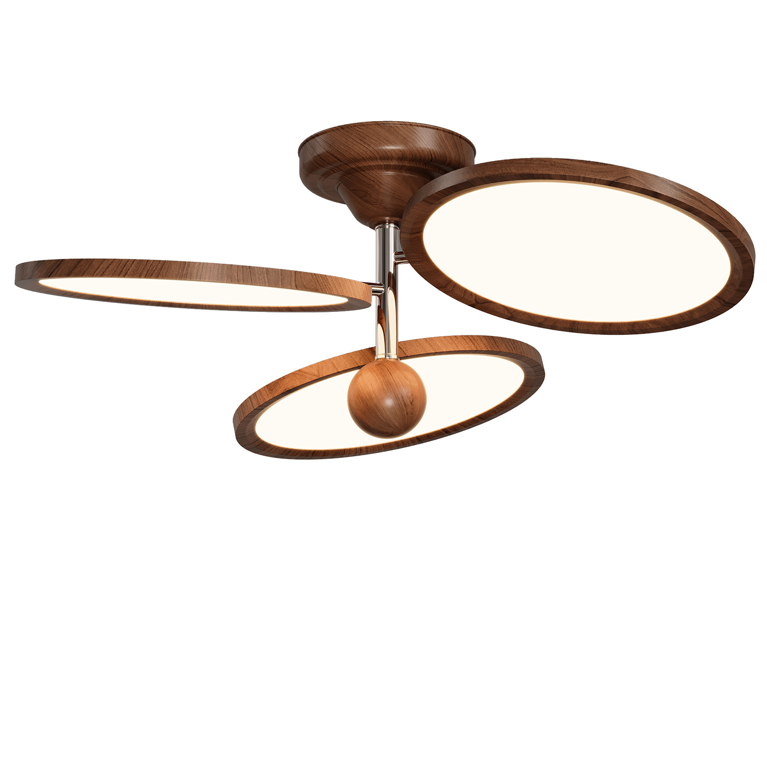 Luz de techo de dormitorio de estilo medieval de color nuez retro nuevo dormitorio principal estudio de protección de ojos lámparas de comedor creativas 293L