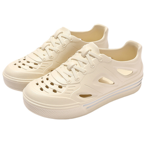 Summer outdoor breathable sandals for couples, featuring non-slip, heel-encased EVA material—perfect for beach wear!