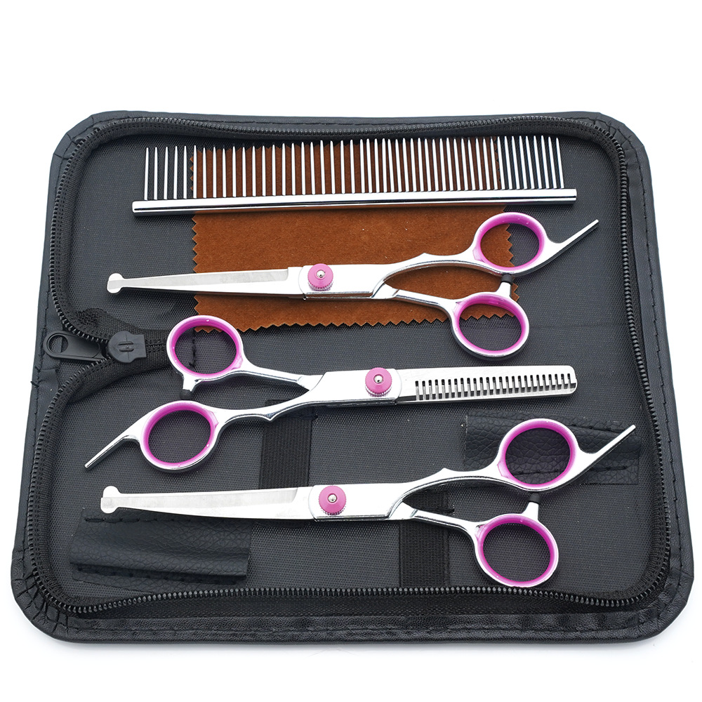 Ventas directas de fábrica de tijeras para mascotas, tijeras para cortar el pelo para perros, tijeras para cortar el pelo, tijeras de dientes delgadas para gatos, tijeras de aseo para mascotas