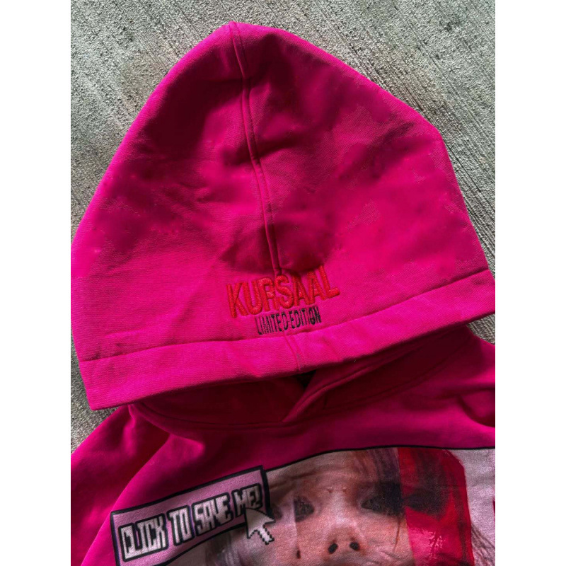 Sudaderas estampadas para hombre y mujer. Sudaderas casuales para parejas. Venta al por mayor. Colección 2025. Estilo europeo y americano. Nuevo estampado rosa divertido._voghion.com
