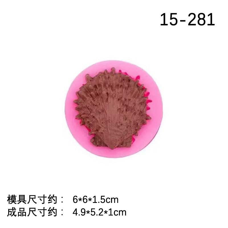Molde de silicona de concha de concha de concha de concha marina de la serie Ocean Molde de horneado de fondant de vida marina