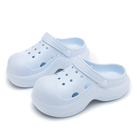 Qida Shun Wai Hole Shoes Women's High Heel Girl Sandals Sandals Beach Shoes Summer Breathable Garden Shoes