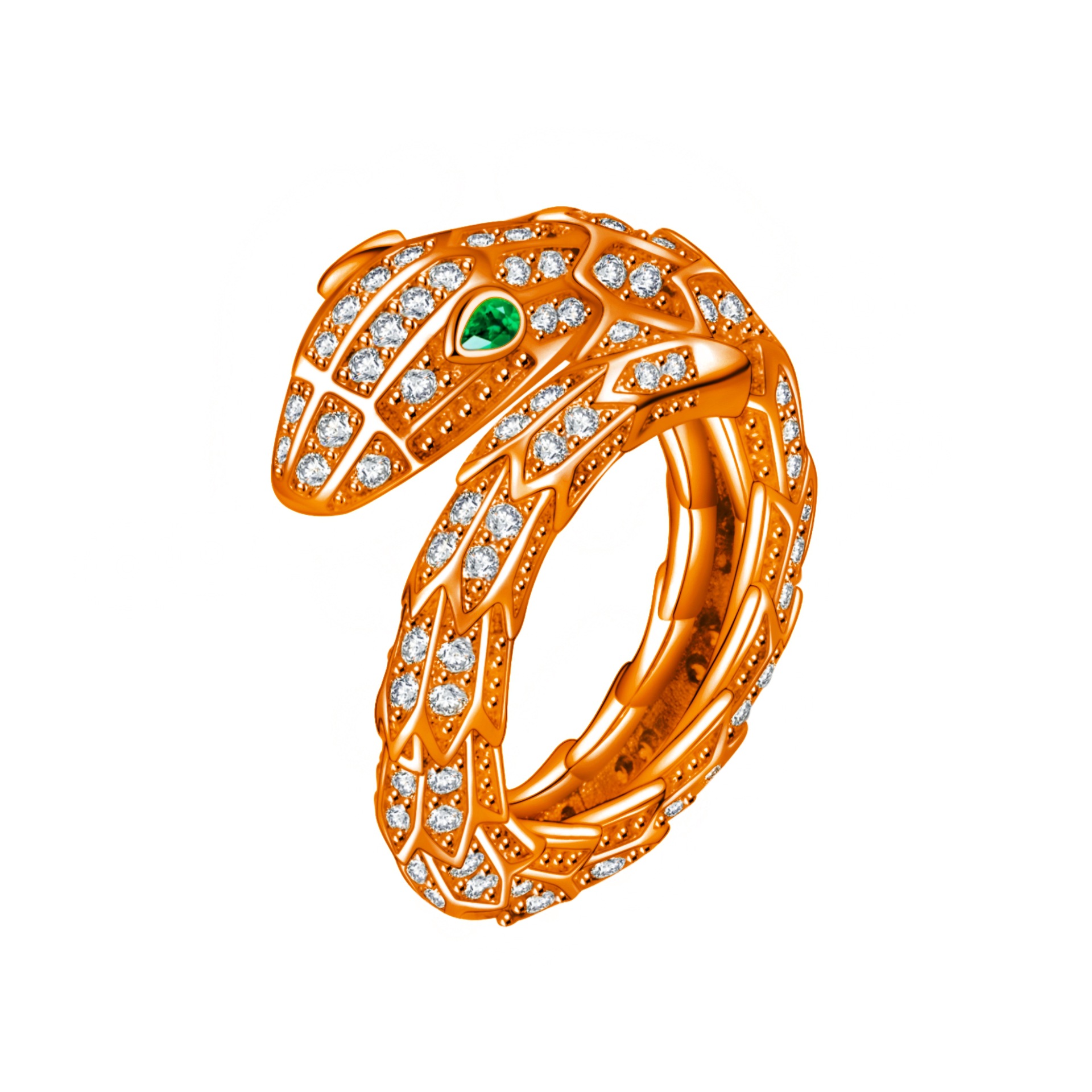 Golden ring, pink gold
