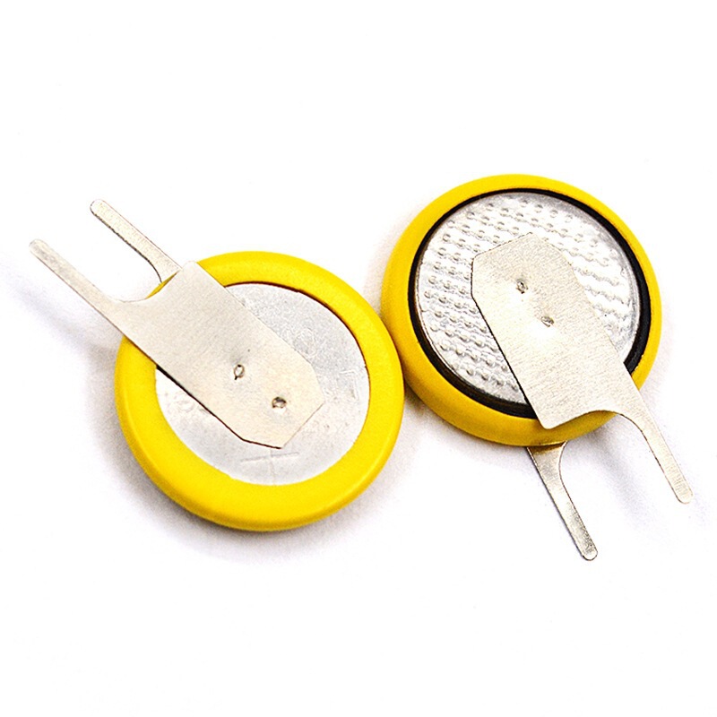 Left Knife Cr1220 Side Button Battery 3V Vertical Welding Feet Notebook Bios Battery Foot Distance 4mm Wholesale