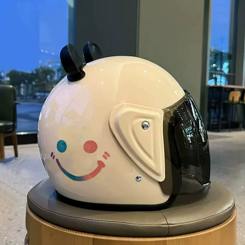 Зимний 3C сертифицированный милый электрический шлем мотоцикл мультфильм четыре сезона ушной аккумуляторной батареи для мужчин и женщин универсальный защитный шлем