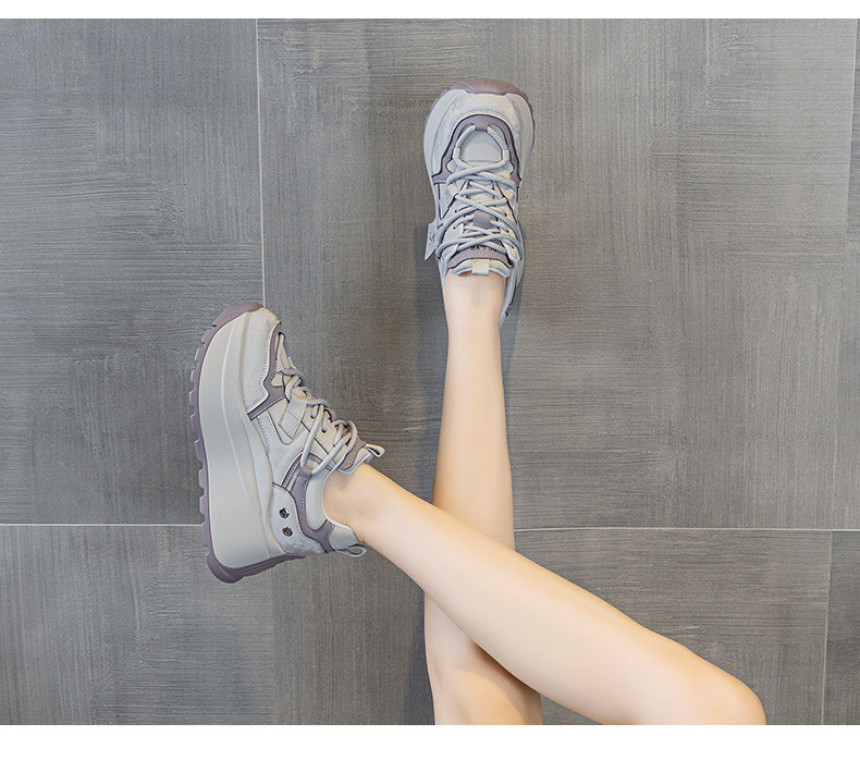 Giày sneaker nữ đế xuồng chunky phong cách retro, phối màu trẻ trung — M2977-1 plus màu trà sữa nhung, M2977-1 plus nhung màu mơ, M2977-1 plus nhung xám, M2977 lớp lót đơn màu mơ chi tiết 26