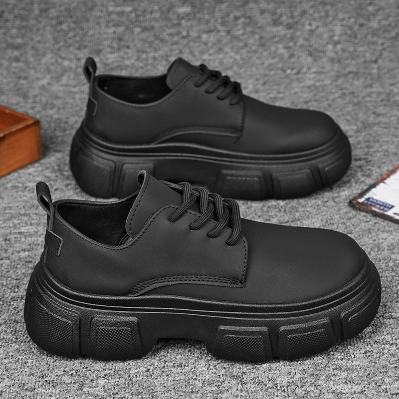 Zapatos de cuero de otoño 2024 nueva tendencia retro nicho británico estilo de alto nivel hombre zapatos de cuero de moda