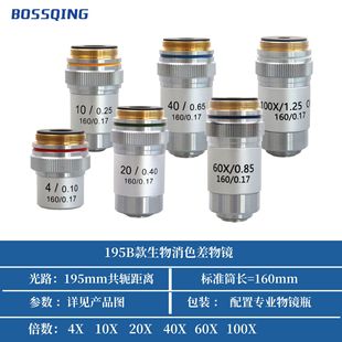 195B����ɫ���@΢�R���R �ӿ�20.2mm 4X 10X 20X 40X 60X 100X