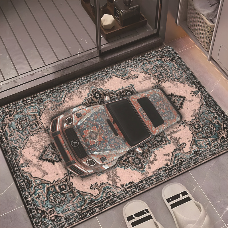 Cross-Border Hot-Selling Car Diatom Mud Floor Mats, Bathroom Water-Absorbent Non-Slip Floor Mats, Bathroom Door Mats, Entrance Stain-Resistant Floor Mats