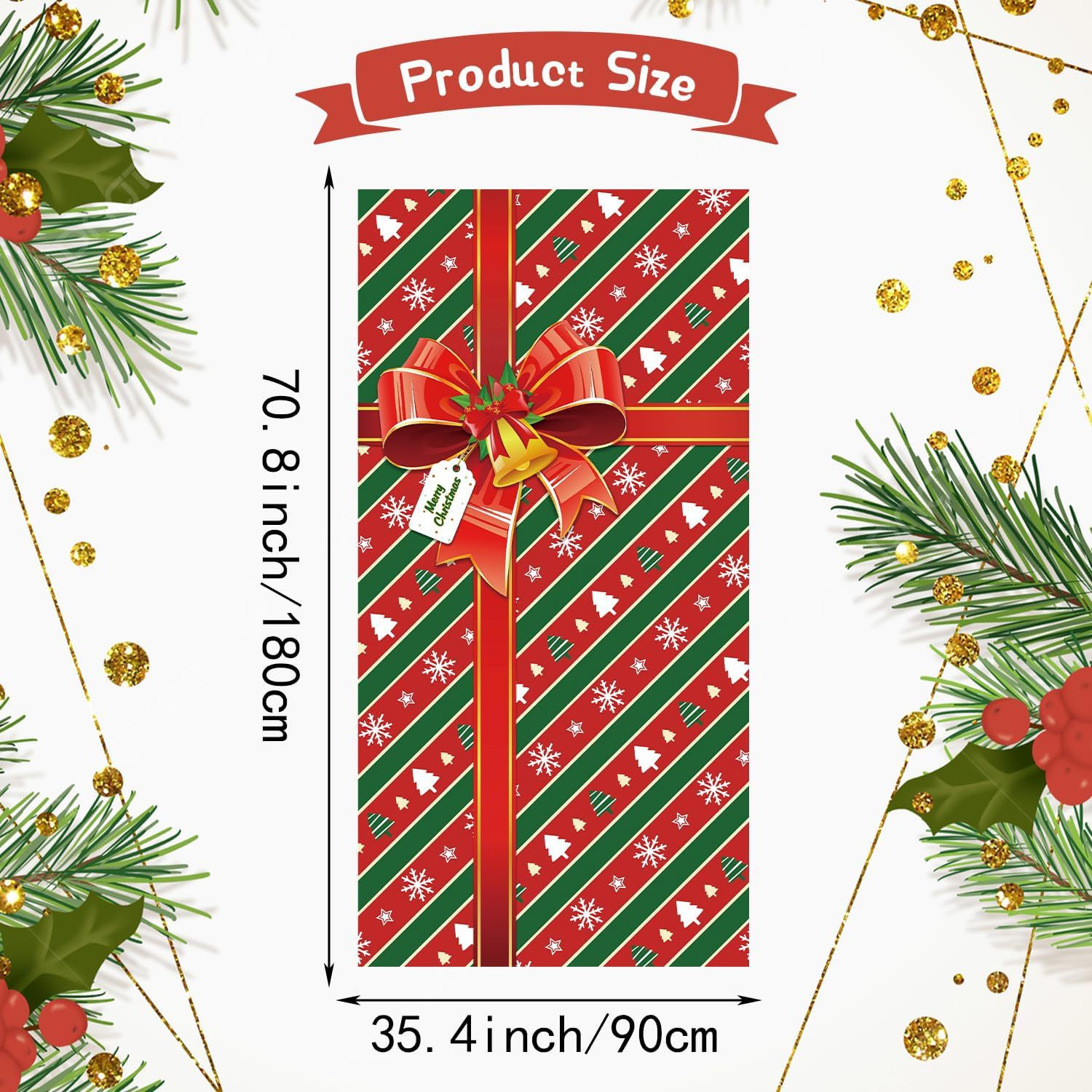 크리스마스 GRINCH 녹색 모피 괴물 매달려 배경 천 장식 아마존 도어 커버 매달려 천 국경 문 커버 태피스트리