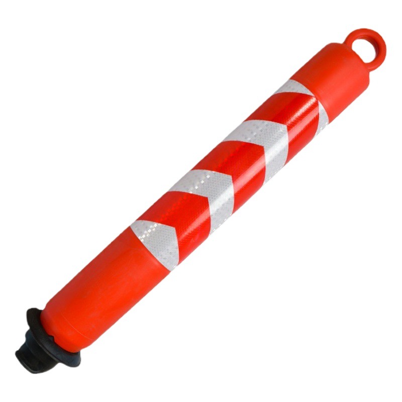 Luxi PU column warning isolation column highway road separation reflective soft anti-collision elastic column PE road pile safety
