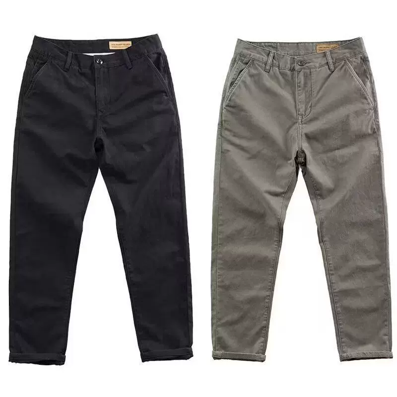 外贸2024秋冬季男士商务休闲裤 青年男直筒西裤四季款