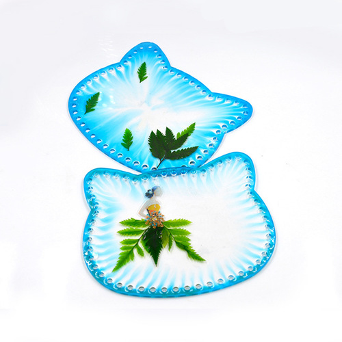 Floral bag mold diy glue mold round woven bag transparent bag crochet wool bag silicone mold