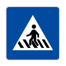 人行道路标志牌厂家定 制交通标志铝牌注意行人路牌道路指示牌