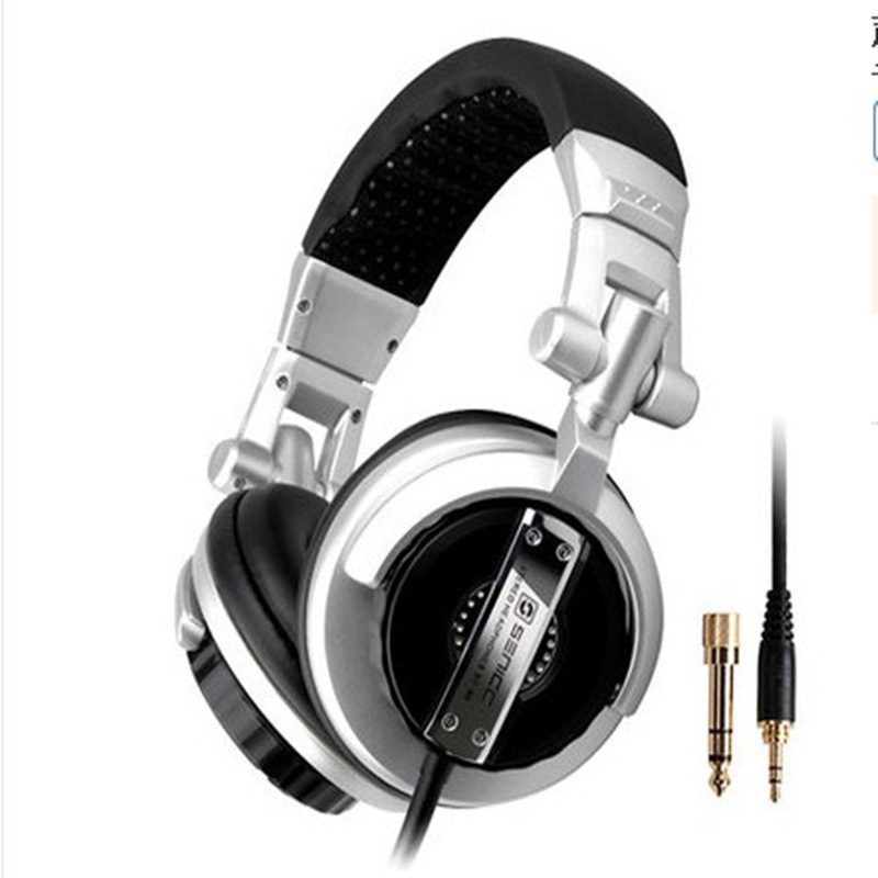 声丽ST-80 专业DJ监听耳机配备3.5mm转6.3mm插头头戴式耳机