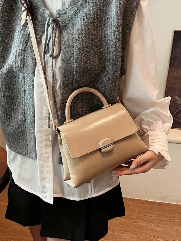 Nuevo bolso de hombro de todo fósforo, bolso de trabajo portátil, bolso pequeño, bolso cuadrado pequeño retro coreano, bolso de mensajero casual de moda