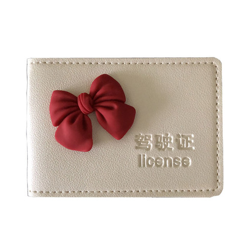 Cute driver's license leather case for women Internet celebrity creative car driver's license protective cover two-in-one motor vehicle license