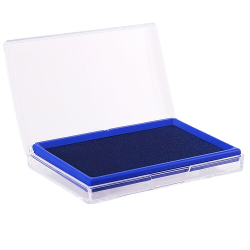 Deli 9864ES quick-drying ink pad square large red ink pad office financial bank stamp stationery wholesale