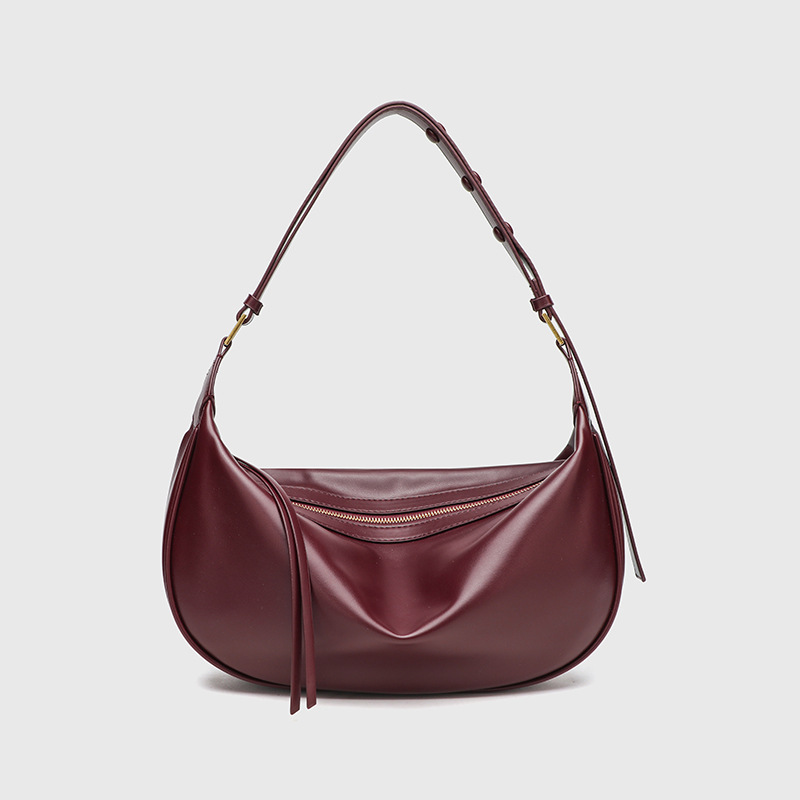 Za Women's Bag 2026 New Model Textured Shoulder Crossbody Bag Versatile Niche Design Underarm Dumpling Bag Zara Same Style