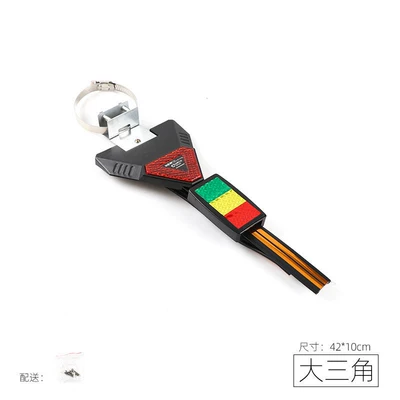 Car Anti-Static Grounding Strap Exhaust Pipe Hanging Release Chain Eliminator Accessory (Other Automotive Safety Supplies) - standard-big-triangle-reflective-electrostatic-belt