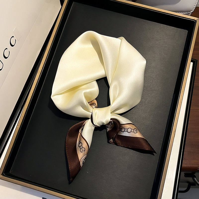white silk bandana
