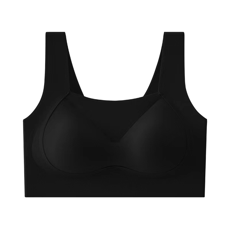 Hielo sin marcas de espalda hermosa, bra deportivo sin anillo de acero transpirable, pecho grande, ropa interior pequeña, mujer delgada de verano image 9