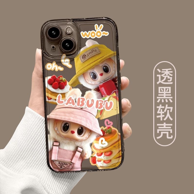 ドーナツ ラブブ Apple 15PROMAX 携帯電話ケース iPhone14PLUS パーソナライズ 13 かわいい 12 ハードに適しています|undefined