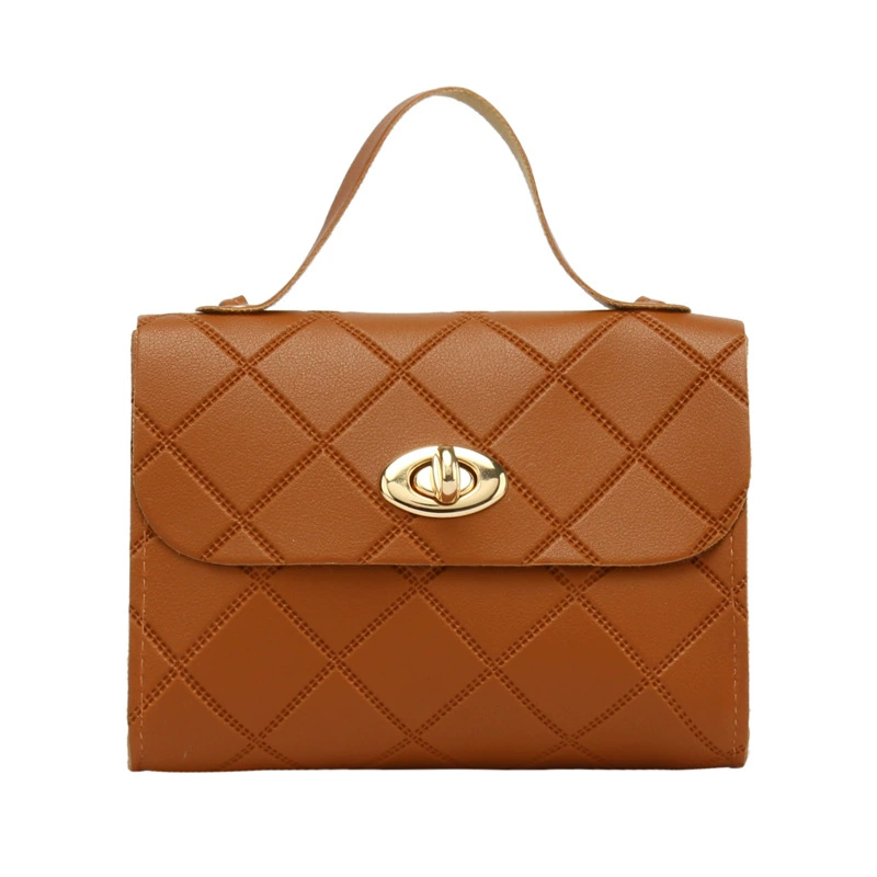Small Crossbody Bag, Korean Style 2021 Collection, Quilted Turn-Lock, Multi-Color