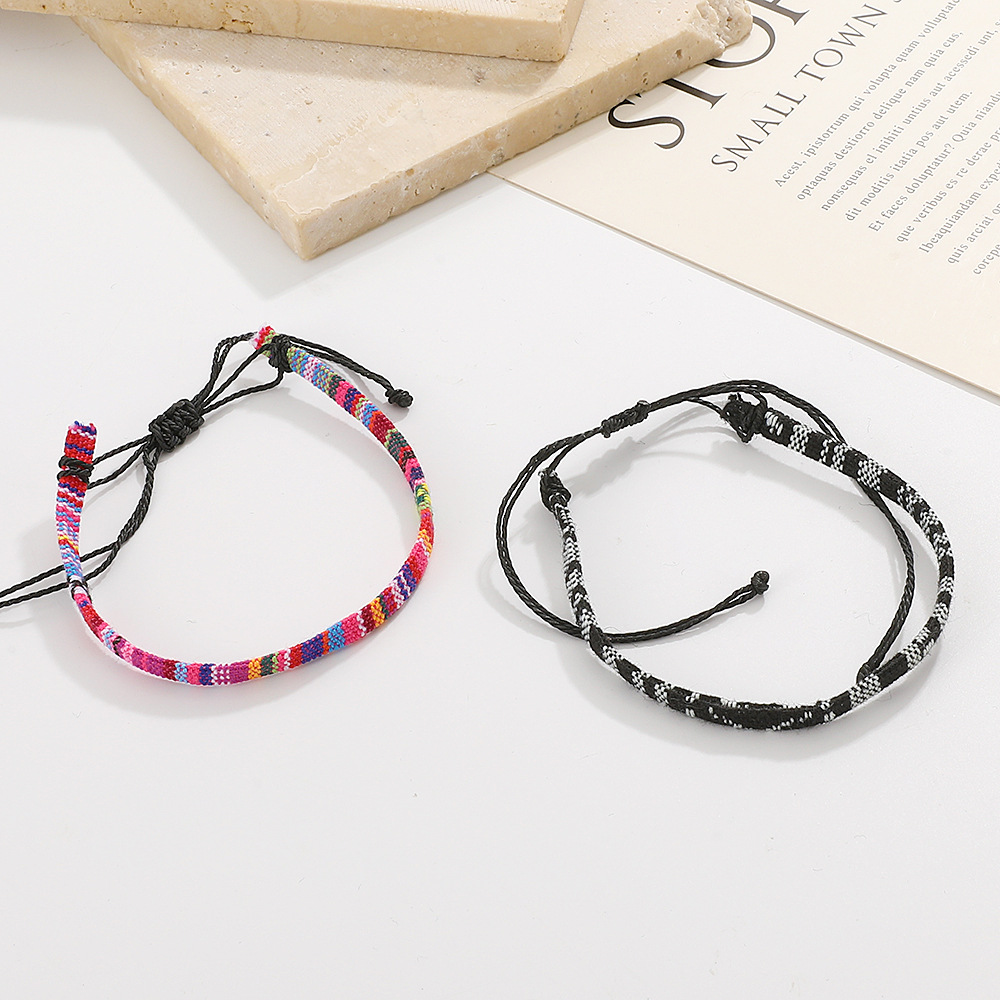 1 Piece Fashion Geometric Cloth Braid Unisex Anklet