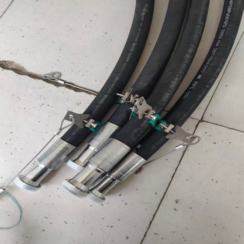 高压油管防脱链 破碎锤高压胶管 工程机械输油管路 高压胶管总成