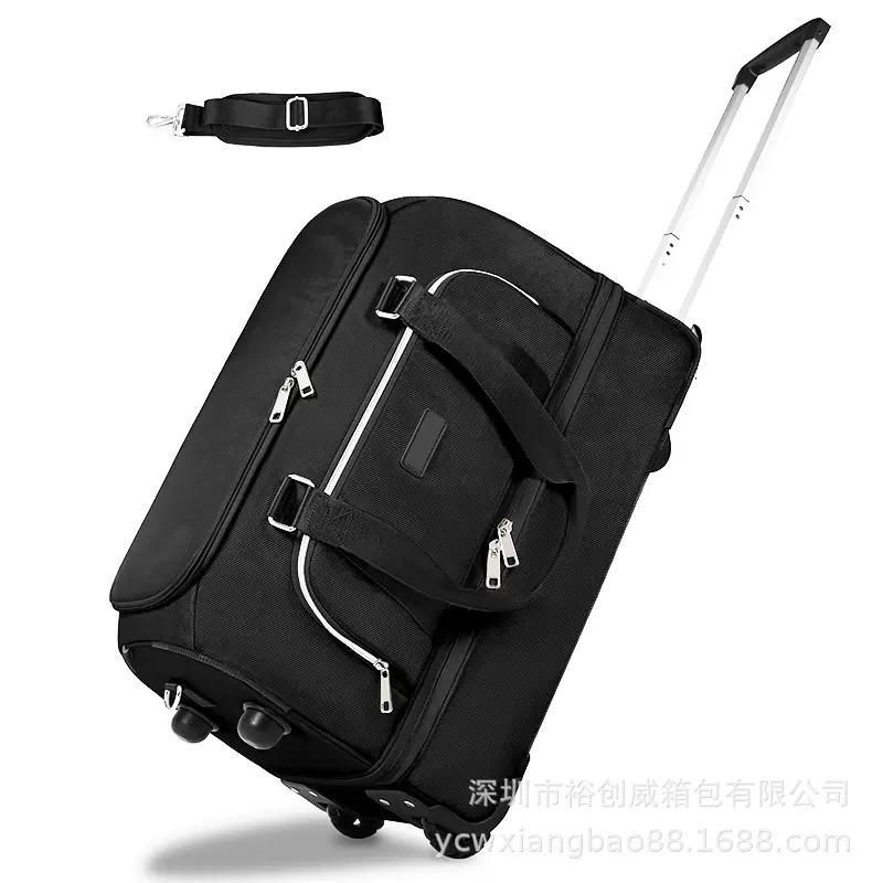 跨境新款商务出差拉杆包大容量百搭旅行箱高级感托运行李箱收纳包