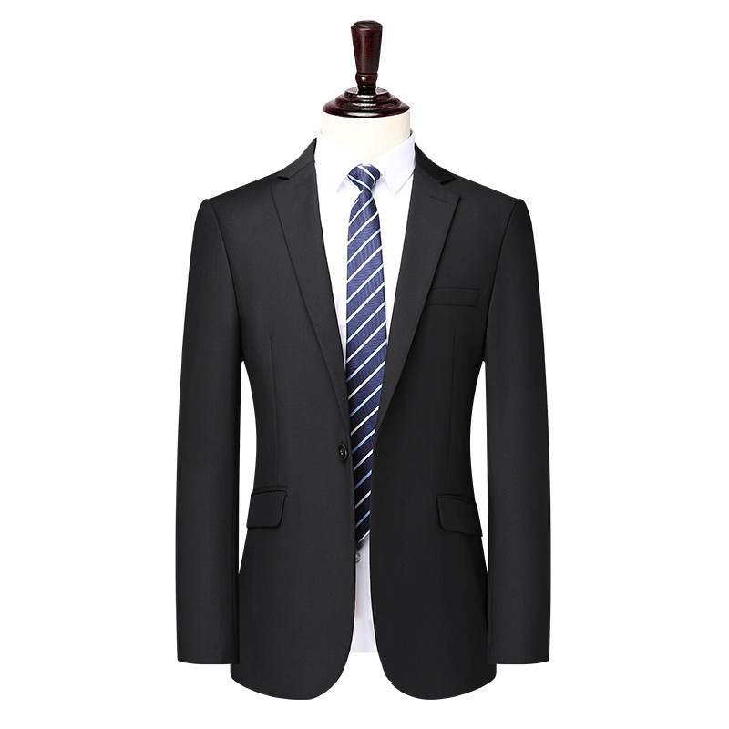 Brand Men's Wool Suit suit Spring and Autumn New Business Party Dress Solid Color Casual All-match Suit Dress