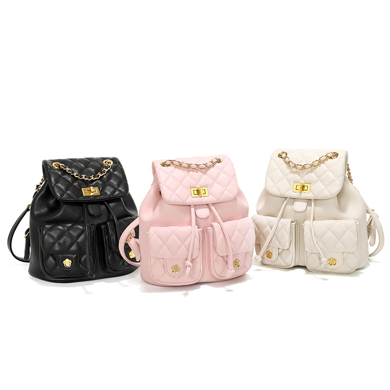 Gesteppter Rucksack Für Damen Minimalistisch Für Den Alltag_voghion.com