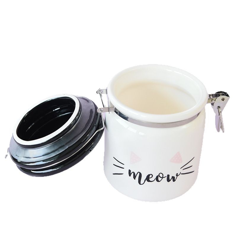 Tarro sellado con hebilla Tarro de almacenamiento grande con tapa Tarro de té redondo Tarro de almacenamiento de granos integrales de alimentos Subenvasado