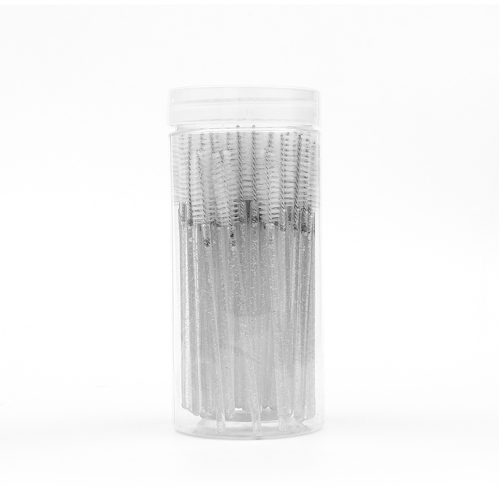 Cepillo de pestañas con mango de cristal