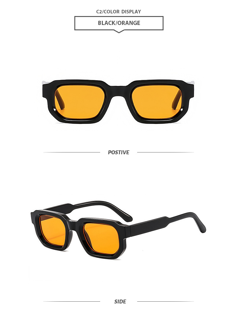 45g Weight Full Frame Glasses Structure Sunglasses Classification Ac, UV400 Protection Lens Material Square Glasses Style Outdoor, Travel, Beach Occasion Geometric Pattern All Seasons Season Unisex Gender Casual, Basic, Classic Style Style Casual Basic Classic Style Geometric Ac UV400 Protection Square Full Frame Women's Sunglasses 6
