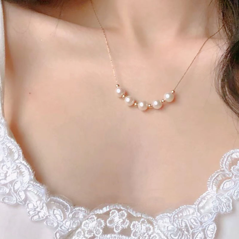 Colar de pérolas magnético de luxo para mulher choker elegante chic_voghion.com