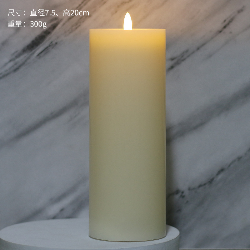 石蜡电子蜡烛生日婚庆装饰ins风道具子弹头摇摆led蜡烛电子小夜灯|undefined