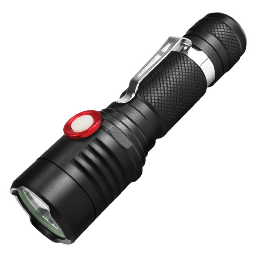 Transfronteriza pequeña pistola de acero L2 linterna de luz fuerte mini portátil conveniente al aire libre recargable lámpara LED de iluminación de aleación de aluminio