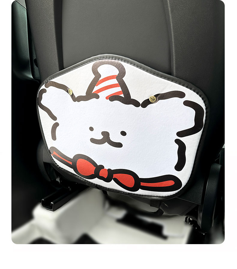 Line puppy car anti-kick pad universal rear seat seat back anti-dirty protective pad car rear seat protective pad