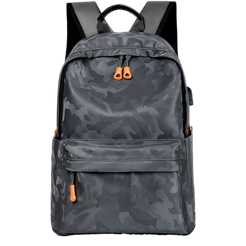 Mochila informal de camuflaje para hombre, impermeable, moderna, sencilla, para estudiantes, para viajes, para portátil image 1