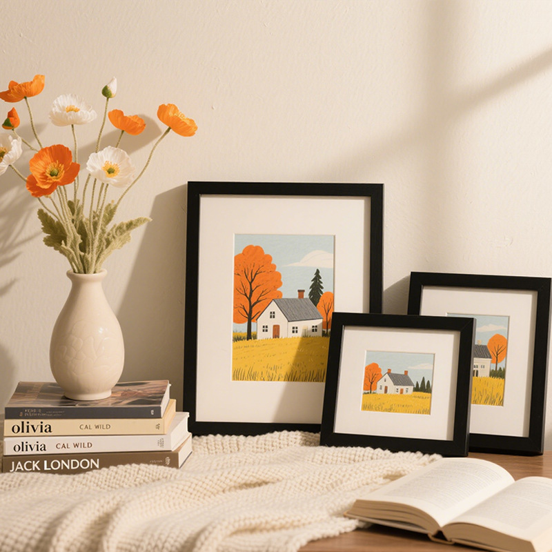 Casual Style Photo Frame Can Be Placed on the Table or Hung on the Wall 5 Inches 6 Inches 7 Inches 8inch 10inch a 4inch 12inch Living Room Decorative Painting Photo Frame