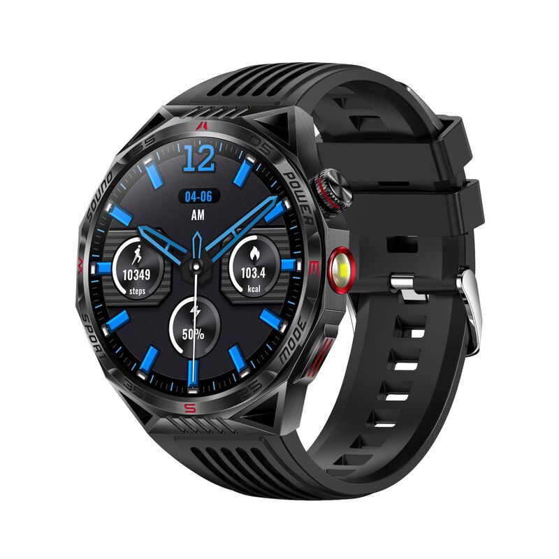 Ht28 Smart Watch Bluetooth Call 1.85Inch Flashlight Compass Heart Rate Sleep Monitoring Ip68 Waterproof